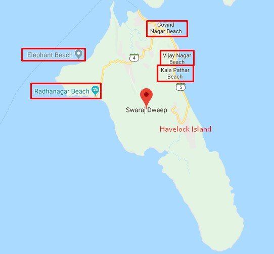 Map Of Havelock Island 3 